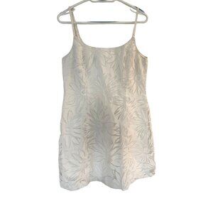 Evan Picone Sleeveless Floral Pattern White Dress Size 12